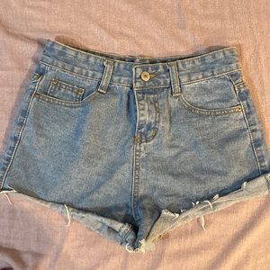 Denim shorts